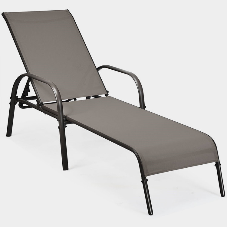Outdoor Adjustable Chaise Lounge Chair