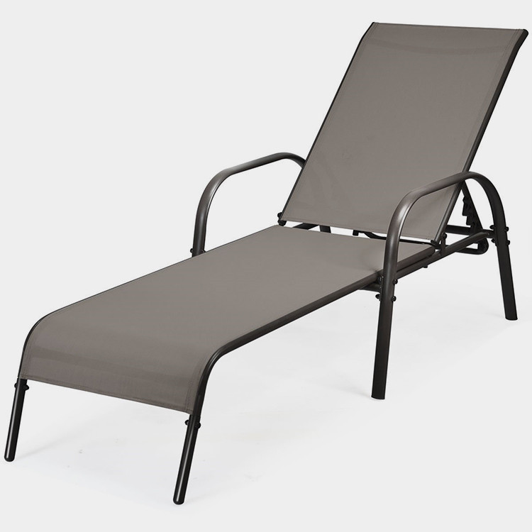 Outdoor Adjustable Chaise Lounge Chair
