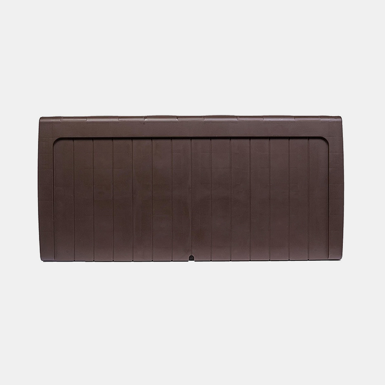 153 Gallon Brown Rattan Plastic Deck Box