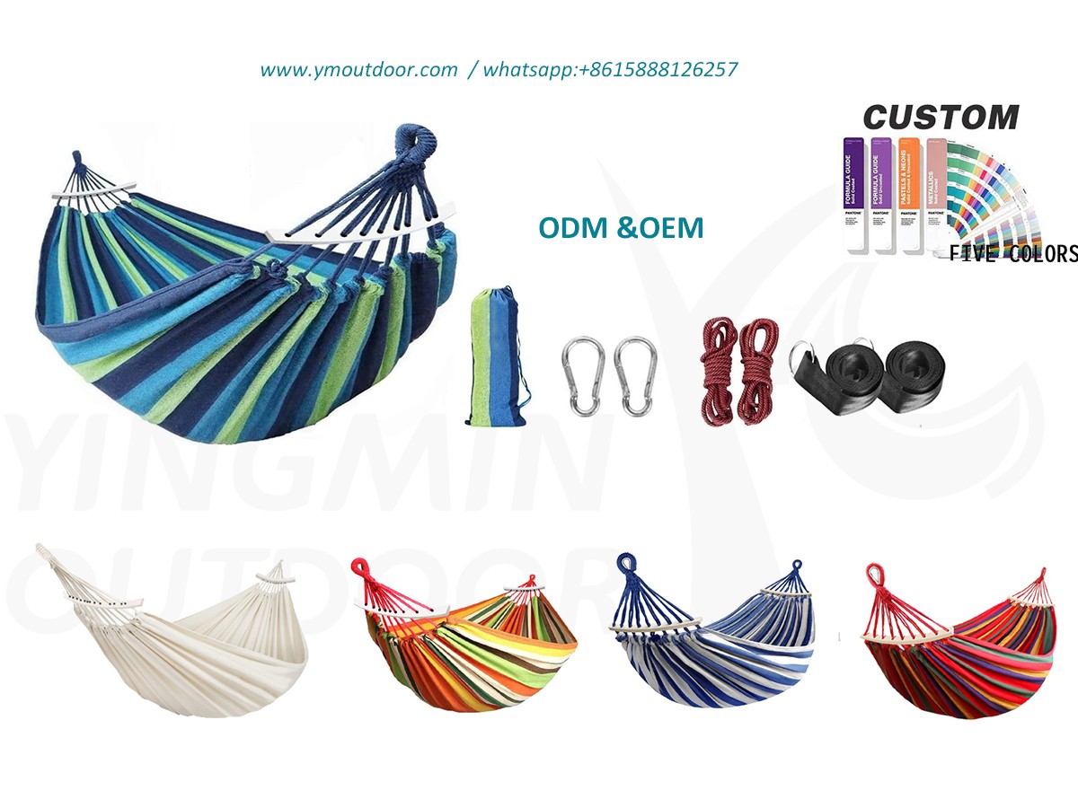 How to get the desired cotton hammock with spreader bar?