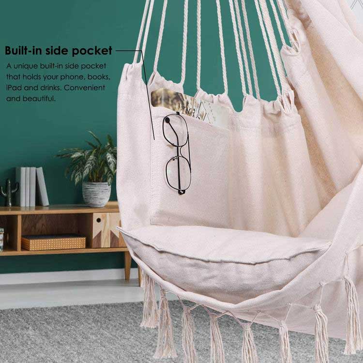 Hanging Cotton Hammock Chair
