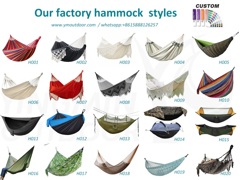 Types of hammocks in production