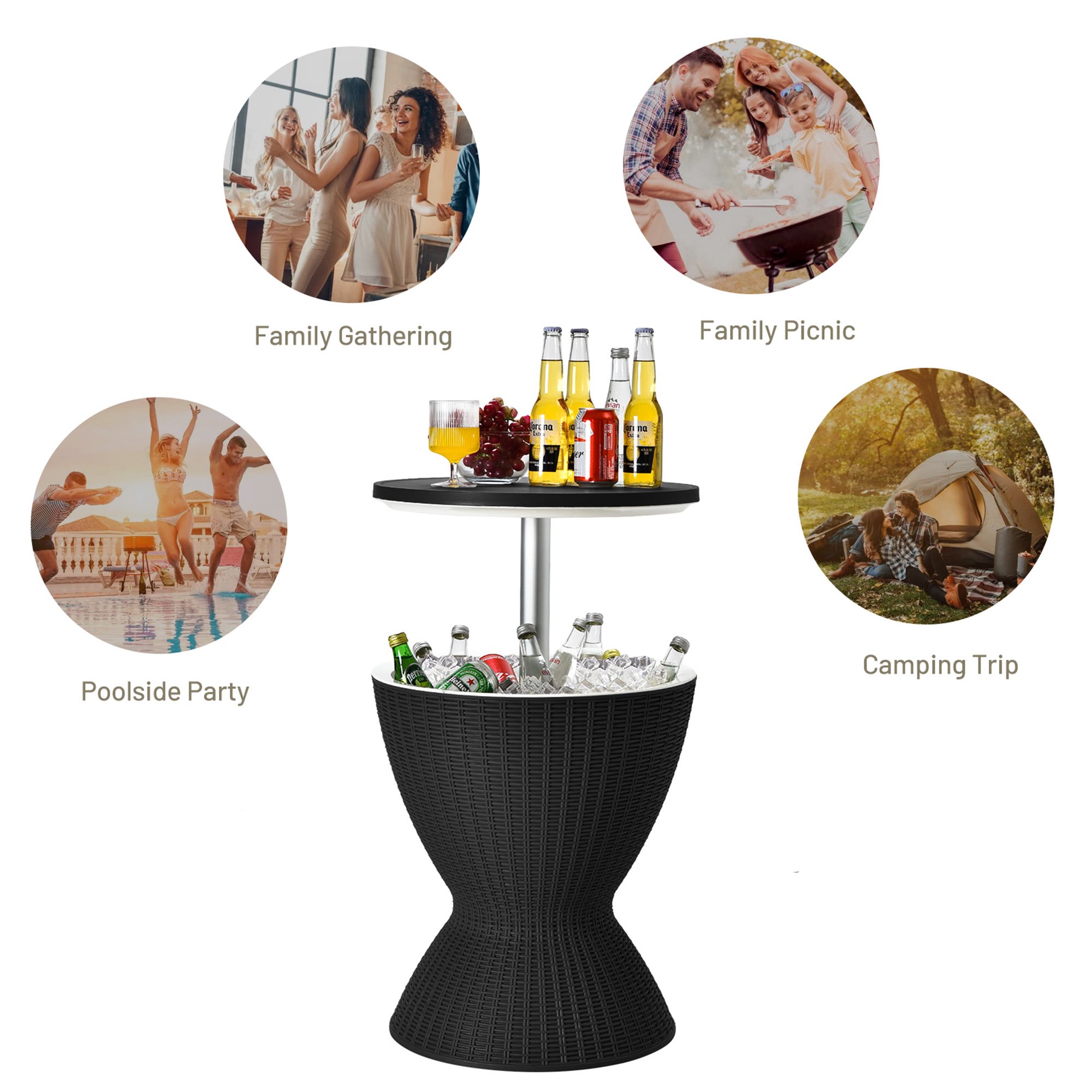 Outdoor Bar Cooler Table