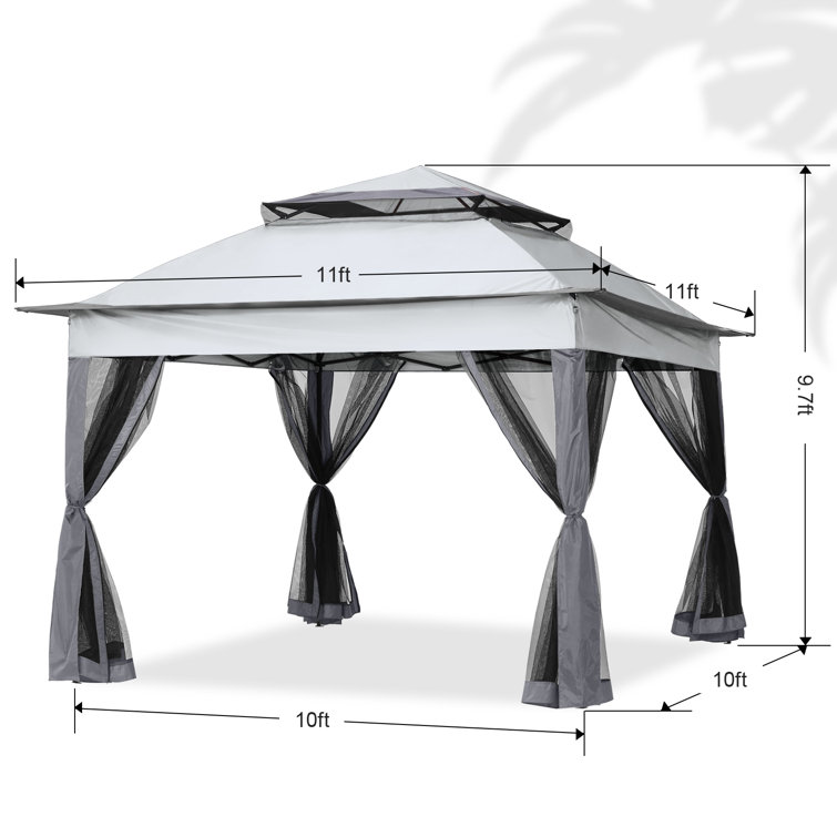 10x10Ft Outdoor Pop-Up Canopy Gazebo