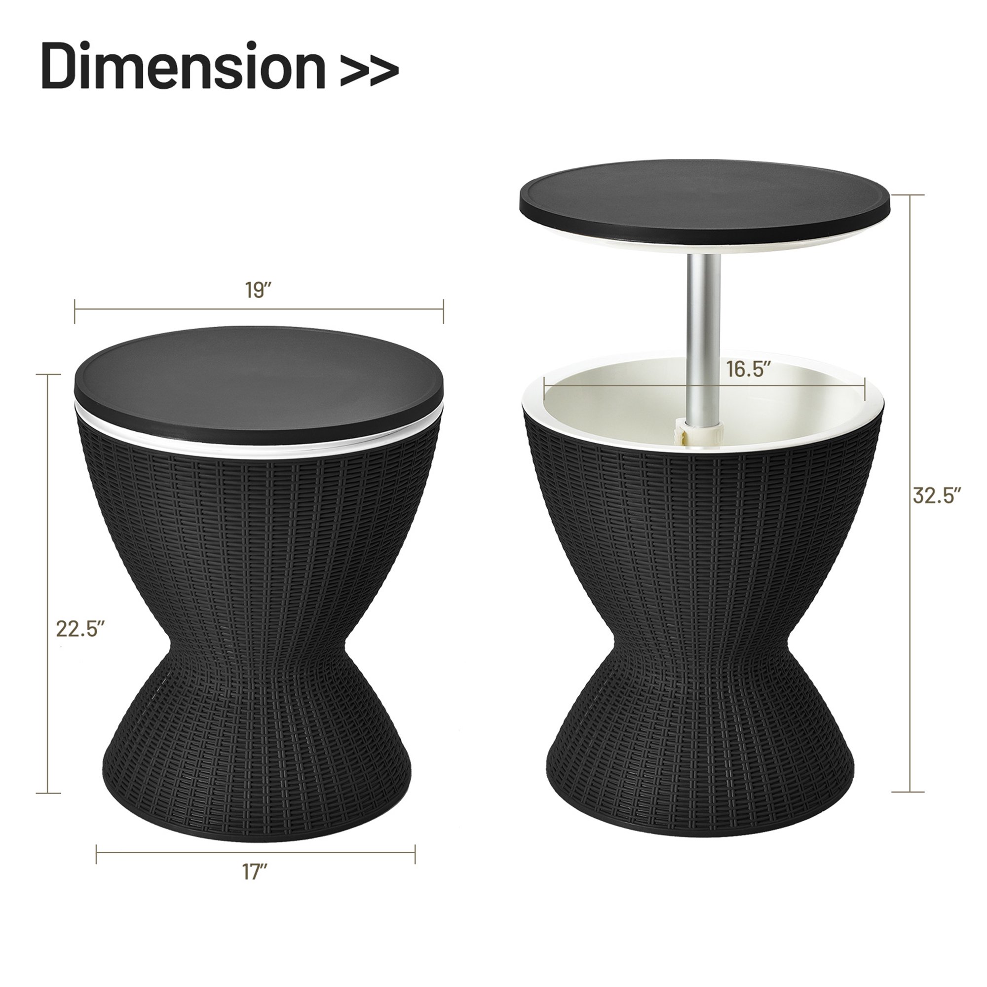 Outdoor Bar Cooler Table