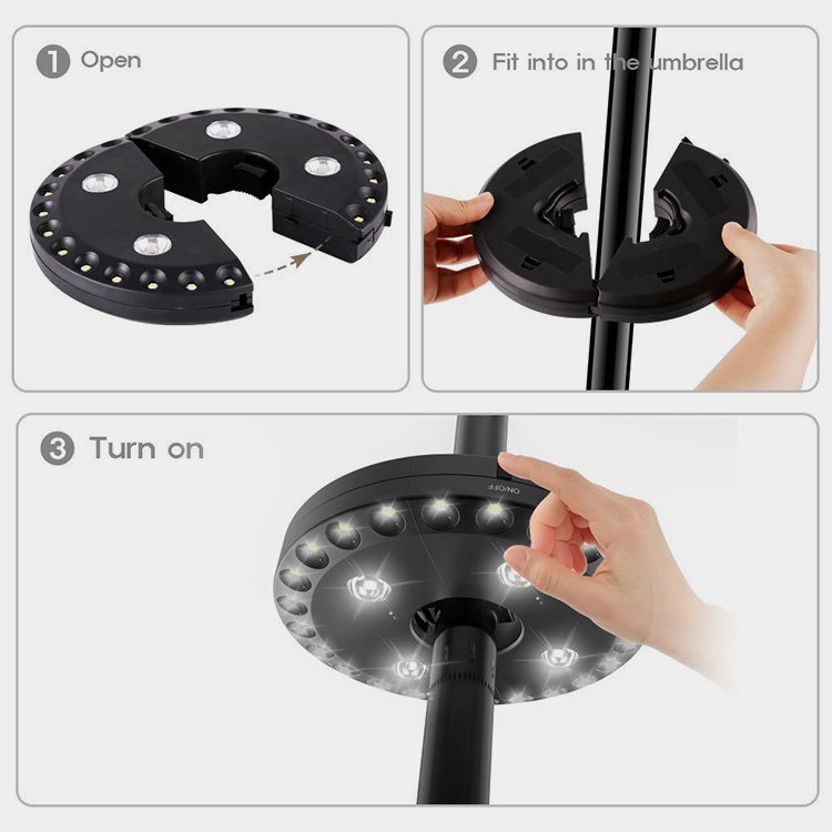 Patio Courtyard Umbrella Lamp
