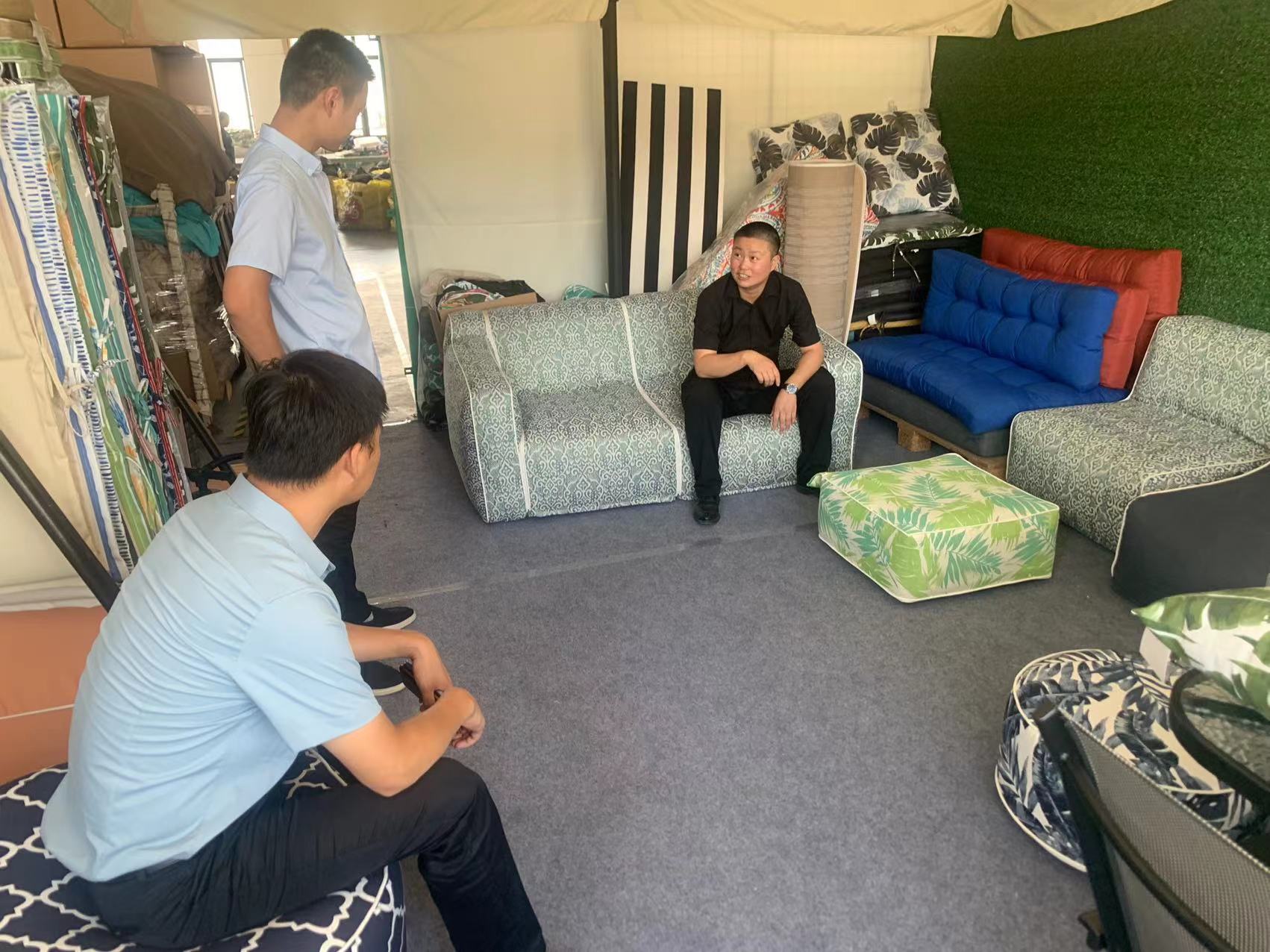 Second stop, inflatable furniture factory