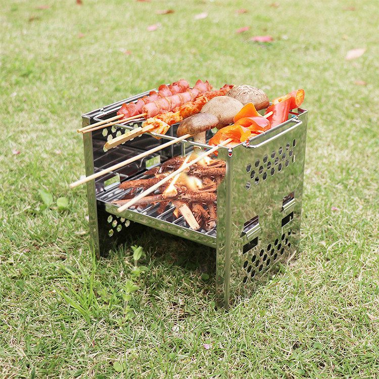 Camping BBQ stove burner
