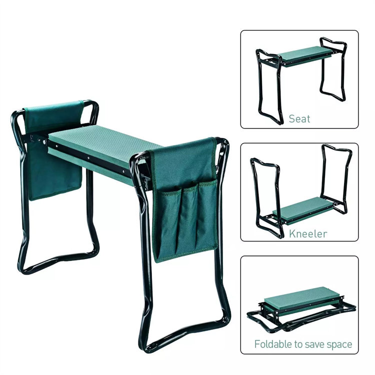 Garden Kneeler Folding Seat with Tools Bag