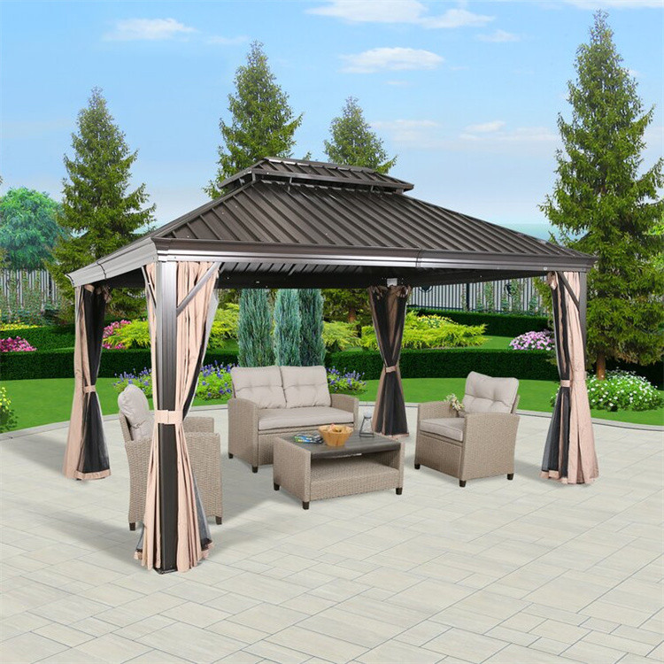 12' x 10' Aluminum Frame Hardtop Gazebo