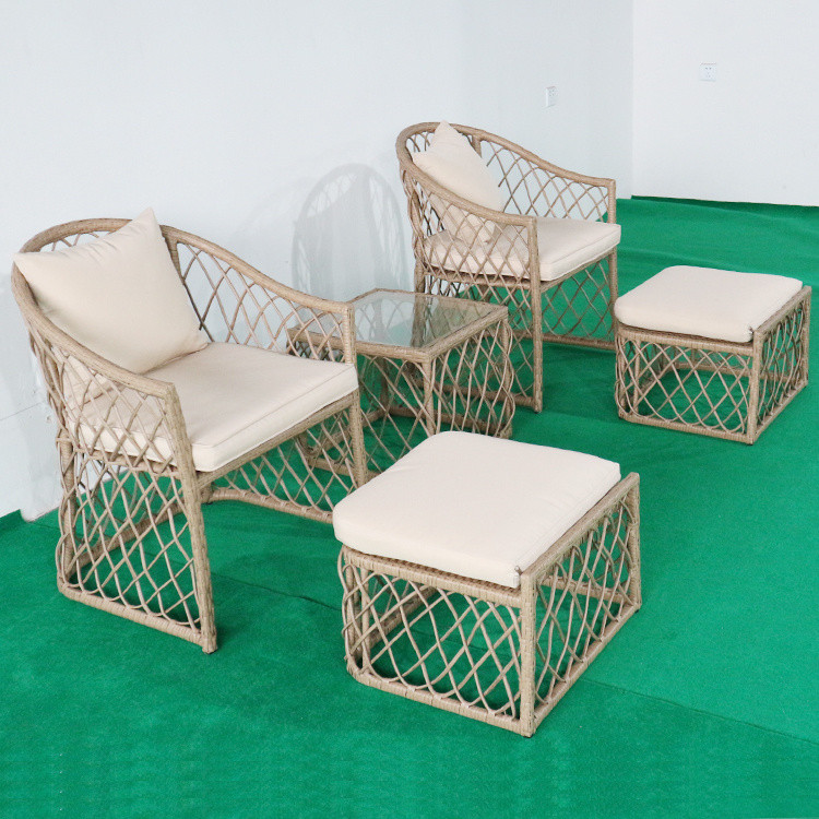 New PE Wicker Seating Group with Cushions