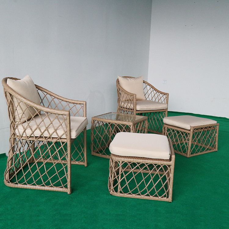 New PE Wicker Seating Group with Cushions