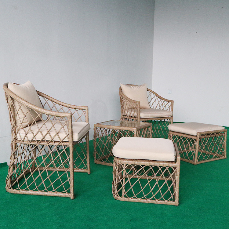 New PE Wicker Seating Group with Cushions